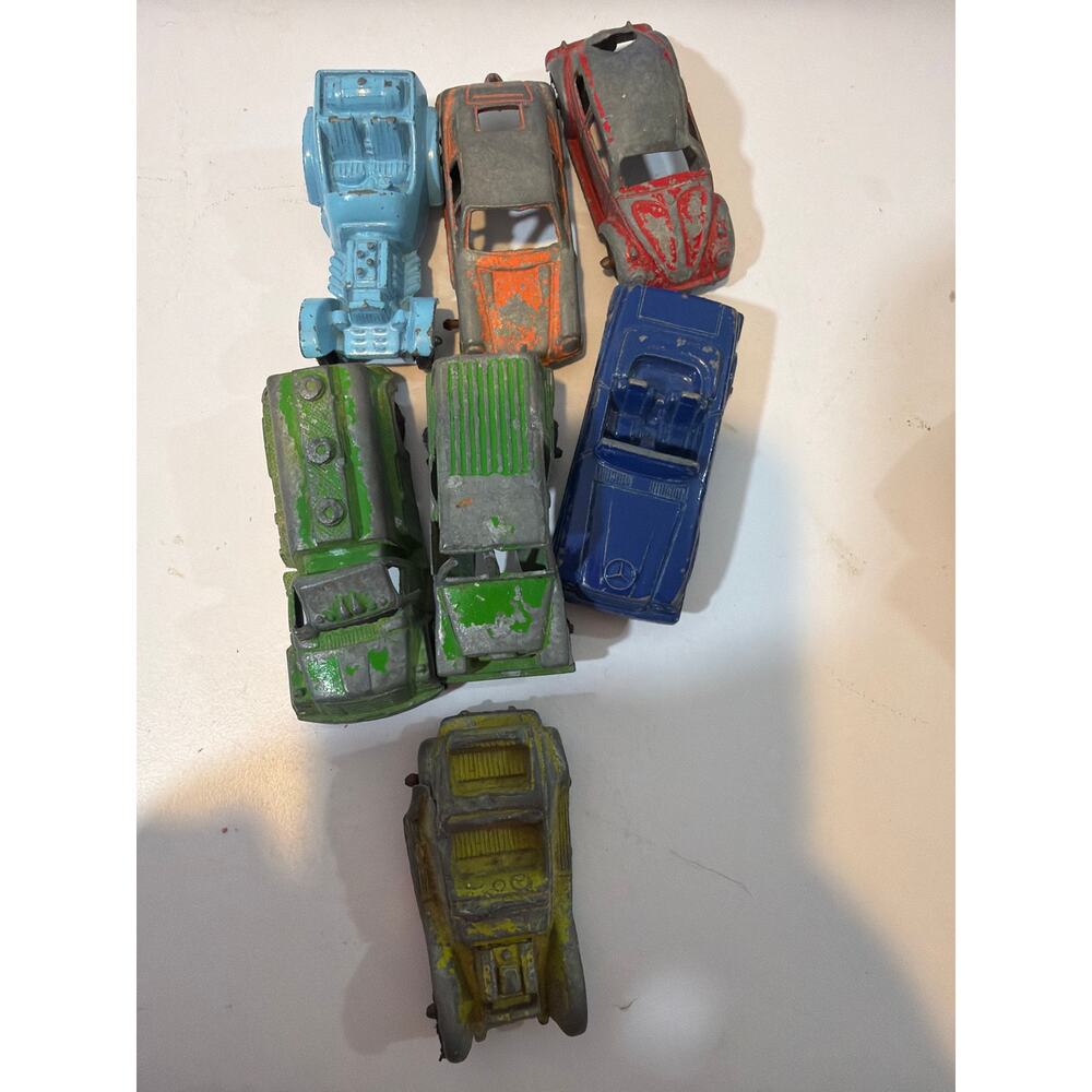 Vintage 1950's Tootsie Toy Die-Cast Car Lot of 7